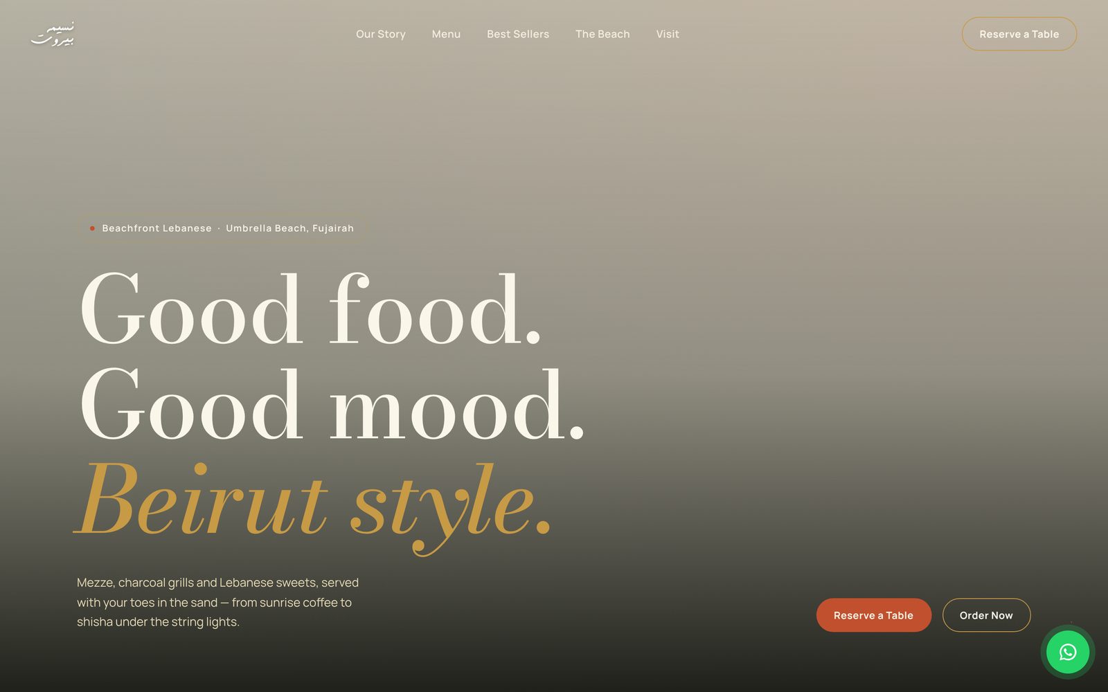 Concept B — nocturnal beach lounge direction