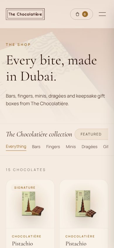 Shop on mobile